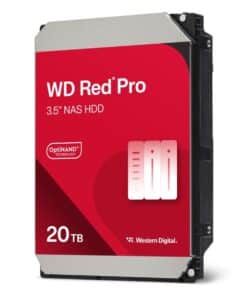 Western Digital WD201KFGX RED Pro HDD, 20TB, 3.5", 7200 RPM, Serial ATA III, 512MB, HDD, CMR