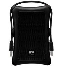 Silicon Power SP010TBPHDA30S3A Armor A30, portable HDD, 1TB, USB3.2gen 1, Anti-shock, Black, MIL-STD