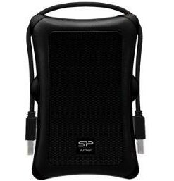Silicon Power SP020TBPHDA30S3A Armor A30 portable HDD, 2TB, USB3.2 gen 1, Anti-shock, Black, MIL-STD