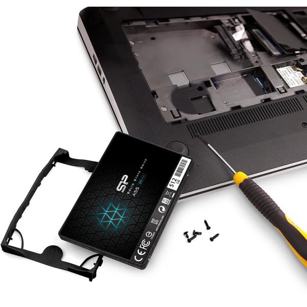 Silicon Power SP512GBSS3A55S25 Ace A55 SSD, 512GB, 7mm 2.5inch, 3D NAND, SLC Cache - Afbeelding 3