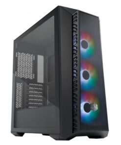Cooler Master MB520-KGNN-S00 MasterBox 520 Mesh, Red, ATX, Midi, Edge-to-Edge transparent window