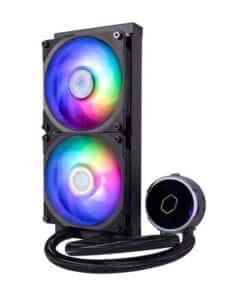 Cooler Master MLY-D24M-A23PZ-R1 PL240 Flux, 240mm radiator, 120mm x2, 0-2300 RPM ± 10%, RGB LED - Afbeelding 2