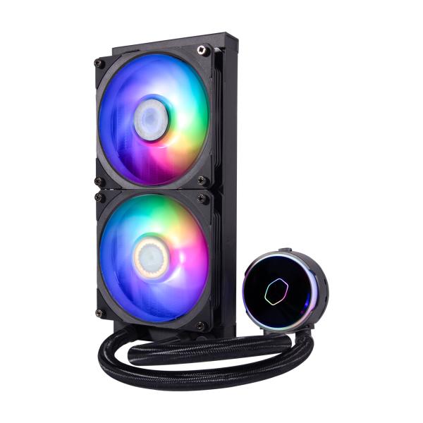Cooler Master MLY-D24M-A23PZ-R1 PL240 Flux, 240mm radiator, 120mm x2, 0-2300 RPM ± 10%, RGB LED - Afbeelding 2