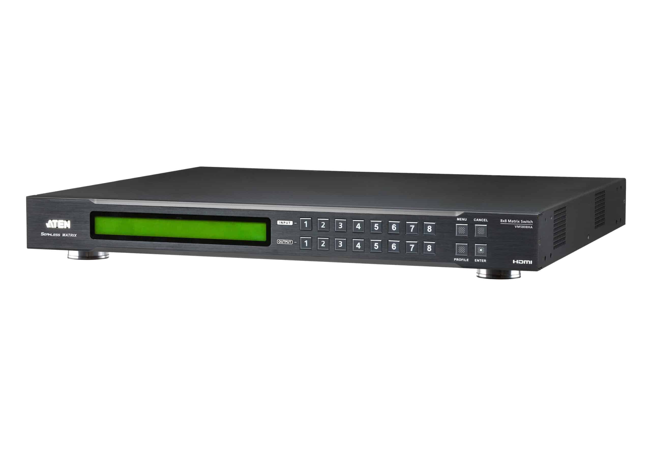 ATEN 8 x 8 HDMI Matrix Switch with AV-matrixschakelaar 58,1 W