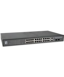 LevelOne GEP-2841 netwerk-switch Managed L2 Gigabit Ethernet (10/100/1000) Power over Ethernet (PoE) 1U Zwart