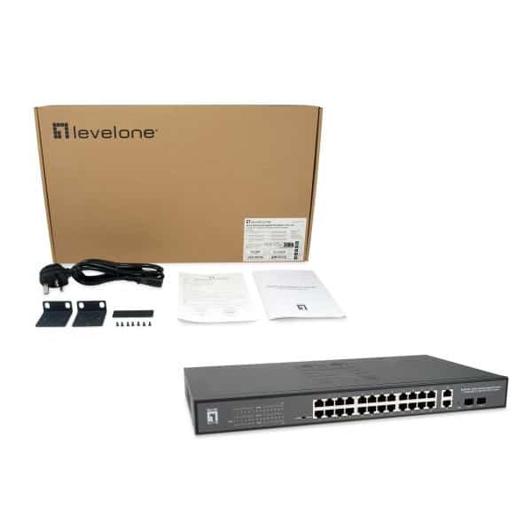 LevelOne GEP-2841 netwerk-switch Managed L2 Gigabit Ethernet (10/100/1000) Power over Ethernet (PoE) 1U Zwart - Afbeelding 5