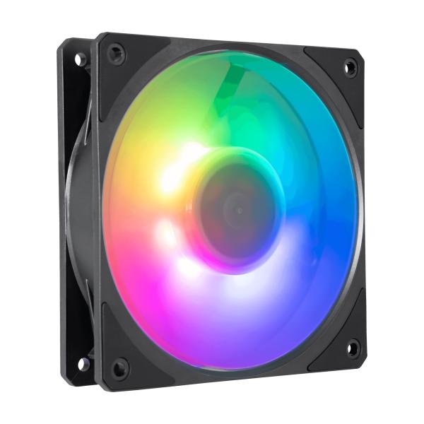 Cooler Master MFZ-M2DN-24NP2-R1 Mobius 120P ARGB, 120 MM, 2400 RPM, 30 dB, 75.2 CFM, Black - Afbeelding 2