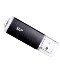 Silicon Power SP008GBUF2U02V1K Ultima U02, 8 GB, USB Type-A, 2.0, Cap, Black, Transparent