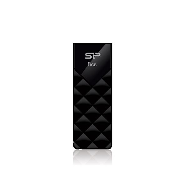 Silicon Power SP008GBUF2U03V1K Ultima U03 8GB, 8 GB, USB Type-A, 2.0, Slide, 13 g, Black - Afbeelding 2