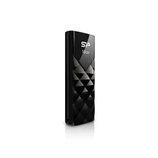 Silicon Power SP016GBUF2U03V1K Ultima U03, 16 GB, USB Type-A, 2.0, Slide, 13 g, Black - Afbeelding 2