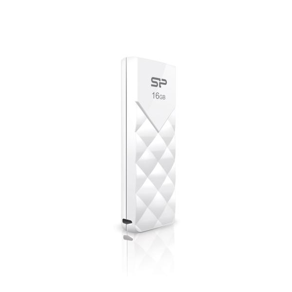 Silicon Power SP016GBUF2U03V1W Ultima U03, 16 GB, USB Type-A, 2.0, Slide, 13 g, White - Afbeelding 2