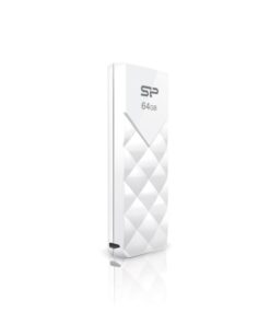 Silicon Power SP064GBUF2U03V1W Ultima U03, 64 GB, USB Type-A, 2.0, Slide, 13 g, White