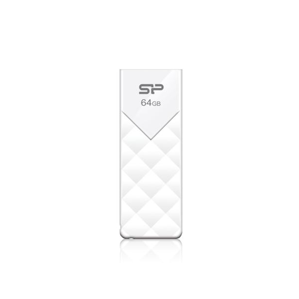 Silicon Power SP064GBUF2U03V1W Ultima U03, 64 GB, USB Type-A, 2.0, Slide, 13 g, White - Afbeelding 2