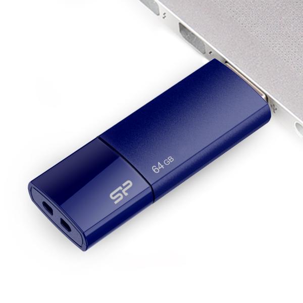 Silicon Power SP064GBUF2U05V1D Ultima U05 64GB, 64 GB, USB Type-A, 2.0, Slide, 9.2 g, Blue, Navy - Afbeelding 3