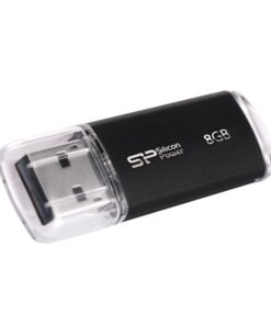 Silicon Power SP008GBUF2M01V1K Ultima-II, 8 GB, USB Type-A, 2.0, 10 g, Black