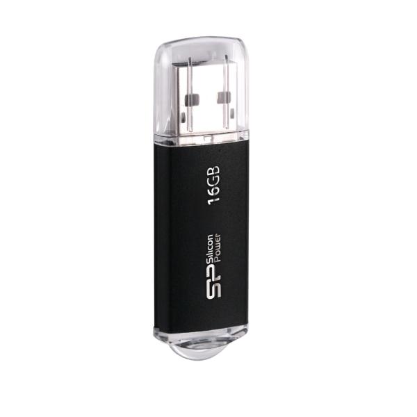 Silicon Power SP016GBUF2M01V1K Ultima â¡, 16 GB, USB Type-A, 2.0, Cap, 10 g, Black