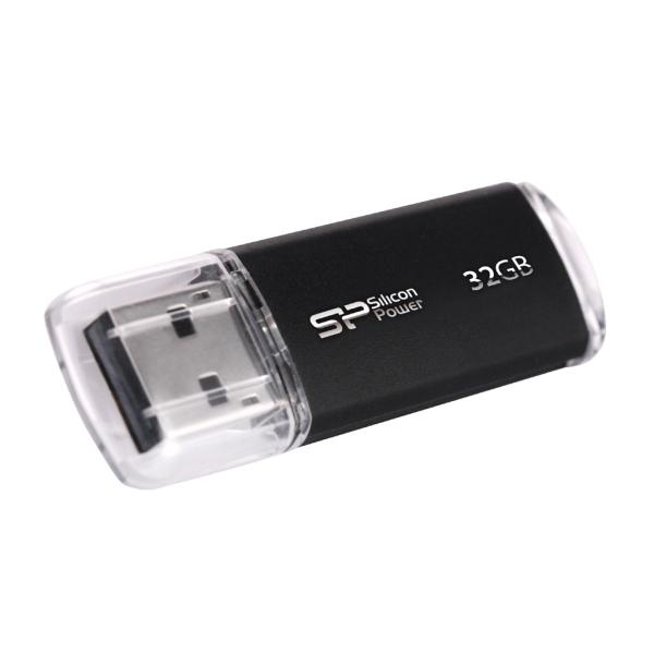 Silicon Power SP032GBUF2M01V1K Ultima â¡, 32 GB, USB Type-A, 2.0, Cap, 10 g, Black - Afbeelding 2