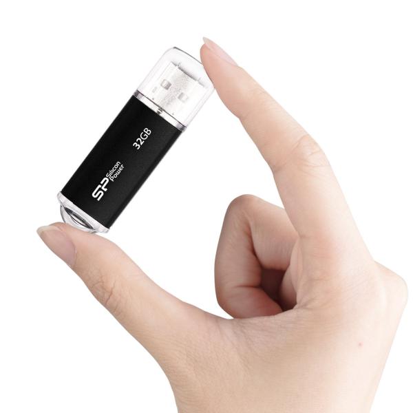 Silicon Power SP032GBUF2M01V1K Ultima â¡, 32 GB, USB Type-A, 2.0, Cap, 10 g, Black - Afbeelding 4