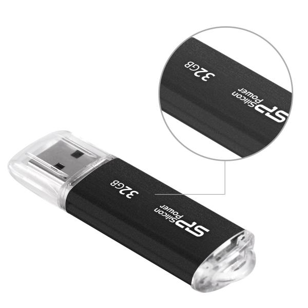Silicon Power SP032GBUF2M01V1K Ultima â¡, 32 GB, USB Type-A, 2.0, Cap, 10 g, Black - Afbeelding 5