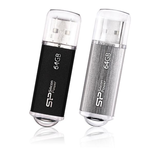 Silicon Power SP064GBUF2M01V1K Ultima II-I 64GB, 64 GB, USB Type-A, 2.0, Cap, 10 g, Black - Afbeelding 2