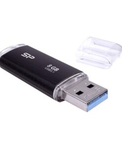 Silicon Power SP008GBUF3B02V1K Blaze B02, 8 GB, USB Type-A, 3.2 Gen 1 (3.1 Gen 1) Cap, 8 g, Black