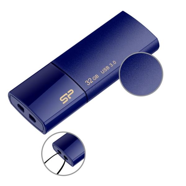 Silicon Power SP032GBUF3B05V1D Blaze B05, 32 GB, USB Type-A, 3.2 Gen 1 (3.1 Gen 1) Slide, Blue - Afbeelding 3