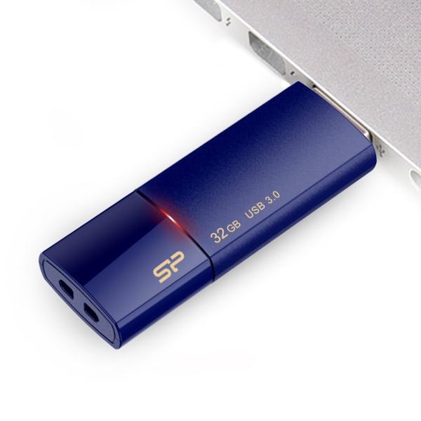Silicon Power SP032GBUF3B05V1D Blaze B05, 32 GB, USB Type-A, 3.2 Gen 1 (3.1 Gen 1) Slide, Blue - Afbeelding 5
