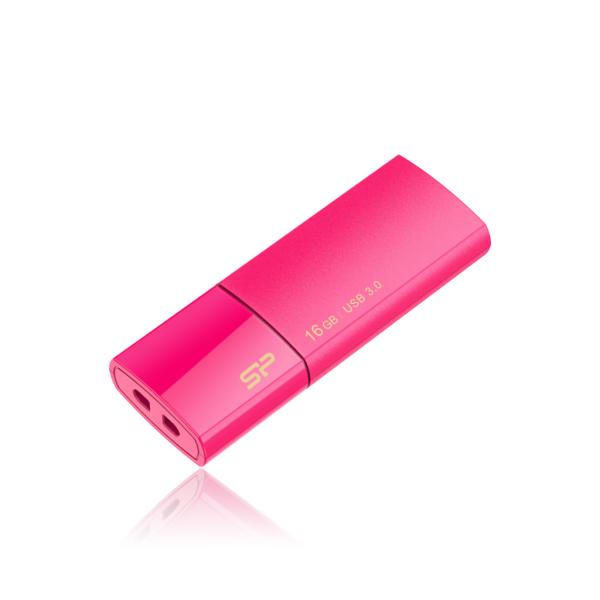 Silicon Power SP016GBUF3B05V1H Blaze B05, 16 GB, USB Type-A, 3.2 Gen 1, Slide, 9.2 g, Pink - Afbeelding 3