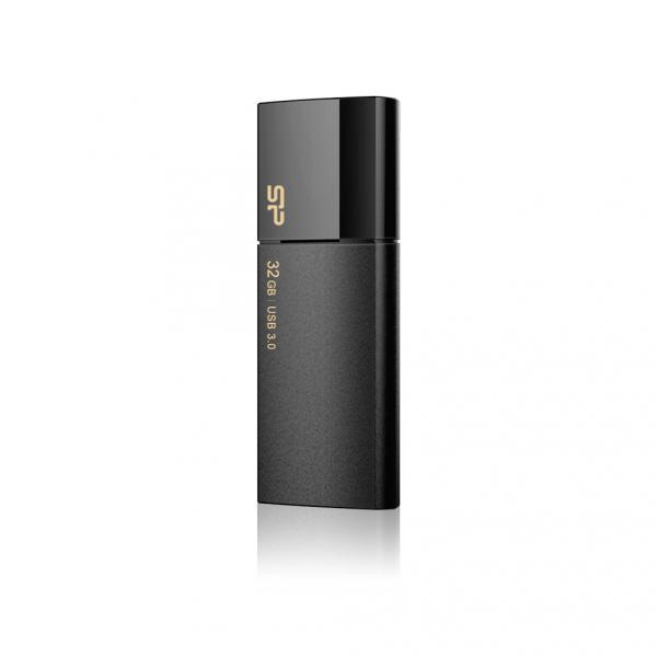 Silicon Power SP032GBUF3B05V1K Blaze B05, 32 GB, USB Type-A, 3.2 Gen 1, Slide, 9.2 g, Black - Afbeelding 2