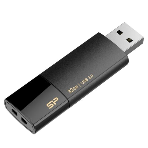 Silicon Power SP032GBUF3B05V1K Blaze B05, 32 GB, USB Type-A, 3.2 Gen 1, Slide, 9.2 g, Black - Afbeelding 5