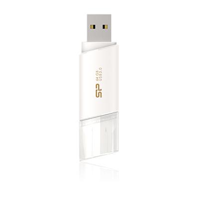 Silicon Power SP064GBUF3B06V1W Blaze U06 64GB, 64 GB, USB Type-A, 3.2 Gen 1, Cap, 9 g, White - Afbeelding 3