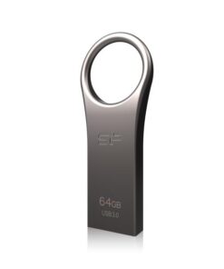 Silicon Power SP064GBUF3J80V1T Jewel J80, 64GB, USB Type-A, 3.2 Gen 1 (3.1 Gen 1) Capless, Titanium