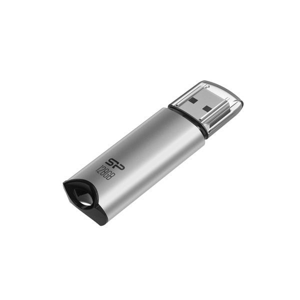 Silicon Power SP032GBUF3M02V1S Marvel M02 pendrive 32 GB, USB 3.2 gen 1, Silver, Built-in straphole - Afbeelding 2