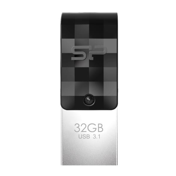 Silicon Power SP032GBUC3C31V1K Mobile C31, 32 GB, USB Type-A / USB Type-C, 3.2 Gen 1, Swivel, Black