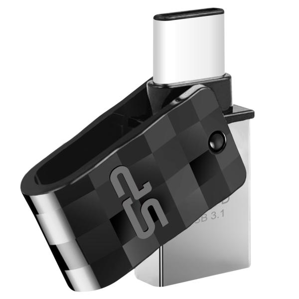 Silicon Power SP032GBUC3C31V1K Mobile C31, 32 GB, USB Type-A / USB Type-C, 3.2 Gen 1, Swivel, Black - Afbeelding 3