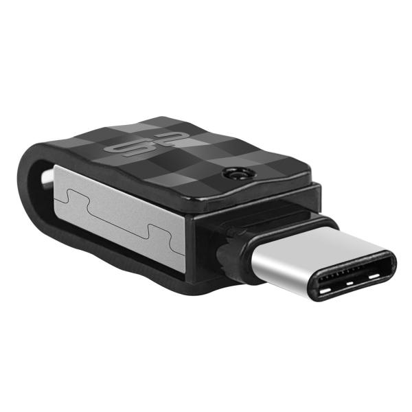 Silicon Power SP032GBUC3C31V1K Mobile C31, 32 GB, USB Type-A / USB Type-C, 3.2 Gen 1, Swivel, Black - Afbeelding 4