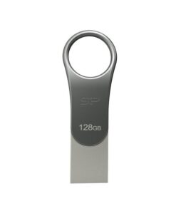 Silicon Power SP128GBUC3C80V1S Mobile C80, 128 GB, USB Type-A / USB Type-C, 3.2 Gen 1, Swivel,Titan