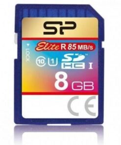 Silicon Power SP008GBSDHAU1V10 Elite, SDHC, 8 GB, Class 10, UHS-I (u1) 85/10MB/s, Blue