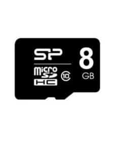 Silicon Power SP008GBSTH010V10SP, 8 GB, MicroSDHC, Class 10, Black
