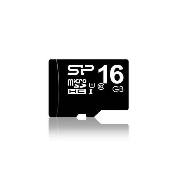 Silicon Power SP016GBSTH010V10SP, 16 GB, MicroSDHC, Class 10, UHS-I, 40 MB/s, Class 1 (U1)