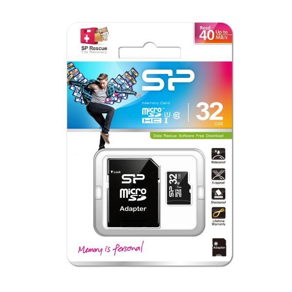 Silicon Power SP032GBSTH010V10SP, 32 GB, MicroSDHC, Class 10, UHS-I, 40 MB/s, Class 1 (U1) - Afbeelding 4