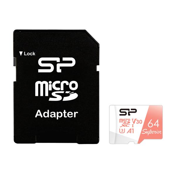 Silicon Power SP064GBSTXDV3V20SP Superior, 64 GB, MicroSDXC, Class 10, UHS-I, 100 MB/s, 80 MB/s - Afbeelding 2