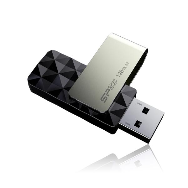 Silicon Power SP008GBUF3B30V1K Blaze B30, 8 GB, USB Type-A, 3.2 Gen 1, Swivel, Silver