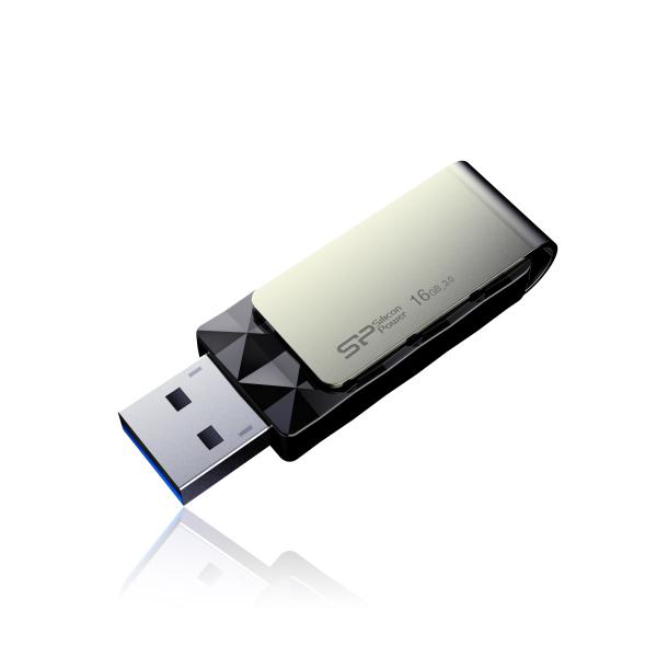 Silicon Power SP016GBUF3B30V1K Blaze B30, 16 GB, USB Type-A, 3.2 Gen 1, Capless, Black - Afbeelding 4