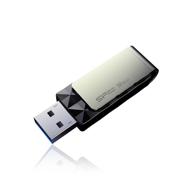 Silicon Power SP032GBUF3B30V1K Blaze B30, 32 GB, USB Type-A, 3.2 Gen 1, Capless, 14.8 g, Black - Afbeelding 4