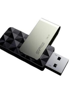 Silicon Power SP256GBUF3B30V1K Blaze B30, 256 GB, USB Type-A, 3.2 Gen 1, Sleeve, Black, Silver