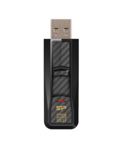 Silicon Power SP032GBUF3B50V1K Blaze B50, 32 GB, USB Type-A, 3.2 Gen 1, Slide, Black