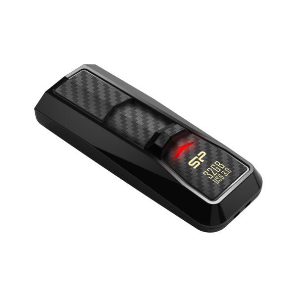 Silicon Power SP032GBUF3B50V1K Blaze B50, 32 GB, USB Type-A, 3.2 Gen 1, Slide, Black - Afbeelding 2