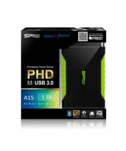 Silicon Power SP010TBPHDA15S3K Armor A15 portable HD, 1 TB, 2.5", 3.2 Gen 1, Anti-shock, Black - Afbeelding 3