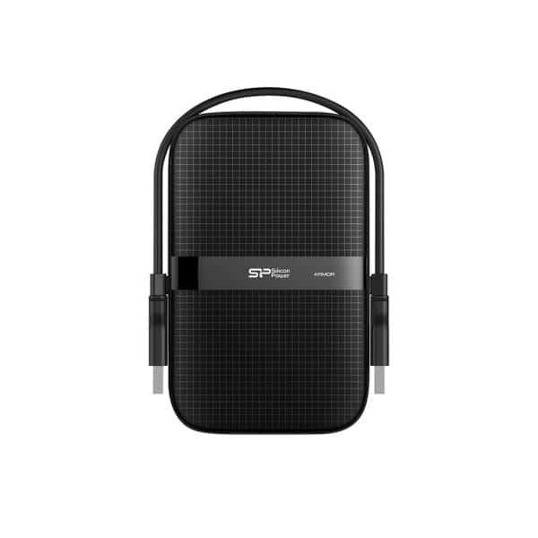 Silicon Power SP010TBPHDA60S3A Armor A60 portable HDD, 1 TB, 2.5", USB 3.2 Gen 1, Black/ Red